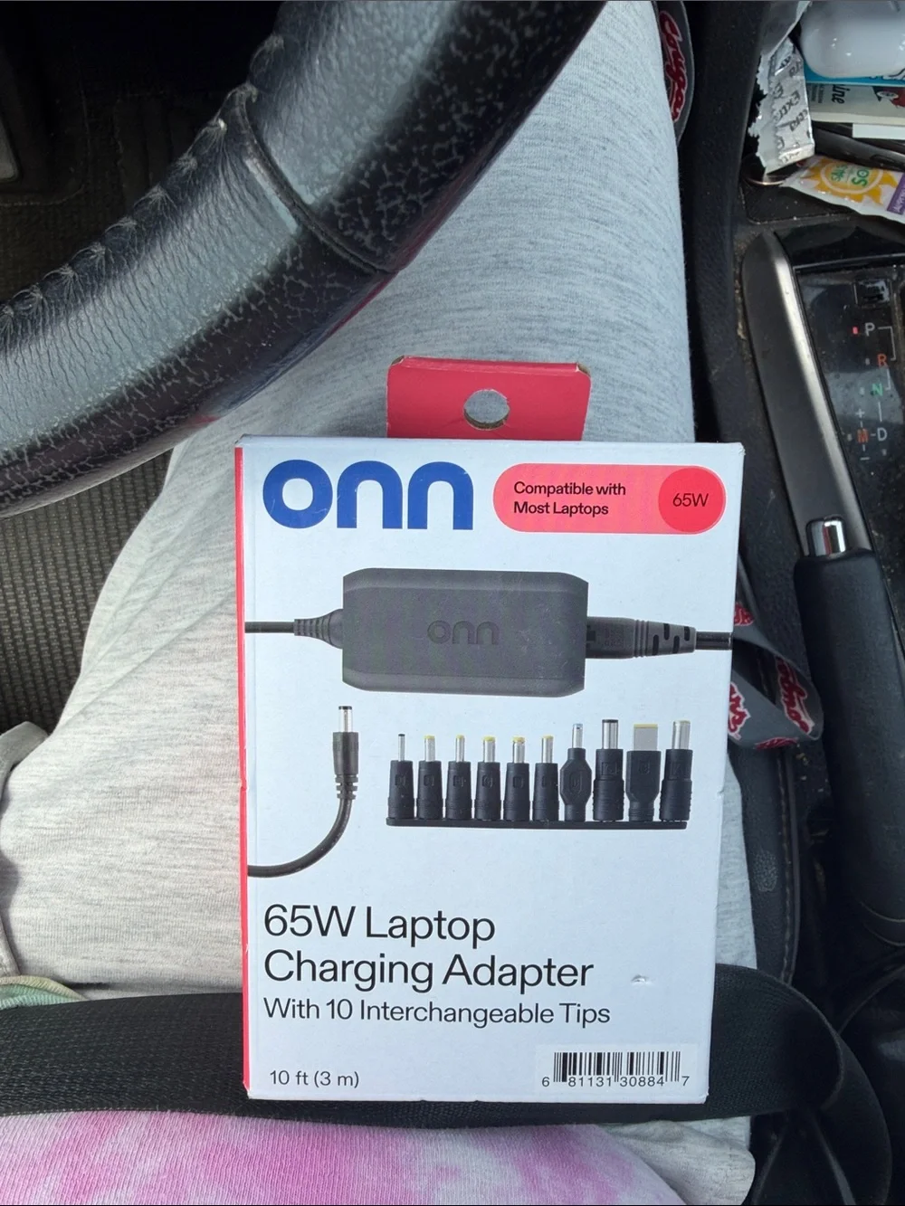 onn 65W Laptop Charging Adapter - Black